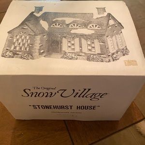 Stonehurst House, Dept. 56, Original Snow Village, hand painted ceramic house.